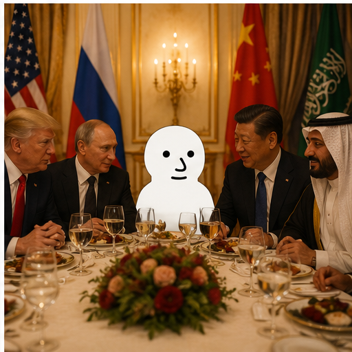 POPLET at a formal summit dinner with world leaders
